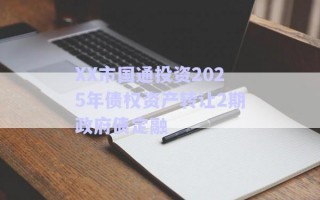 XX市國通投資2025年債權(quán)資產(chǎn)轉(zhuǎn)讓2期政府債定融